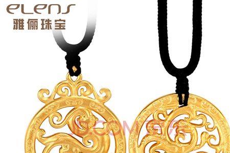 古法金龙吊坠寓意