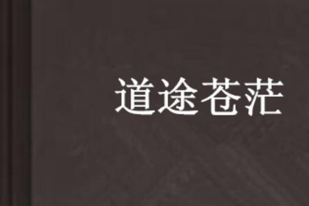 不觉茫茫道路长什么意思