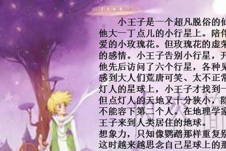 小王子样貌特征