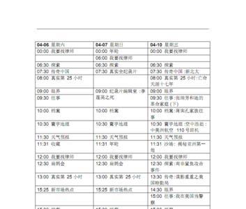 科教频道节目表2019