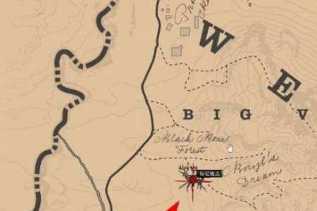 荒野大镖客2地图一直红的地点