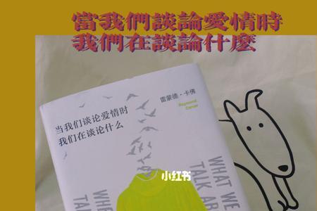 当我们在谈论爱情时该谈论什么