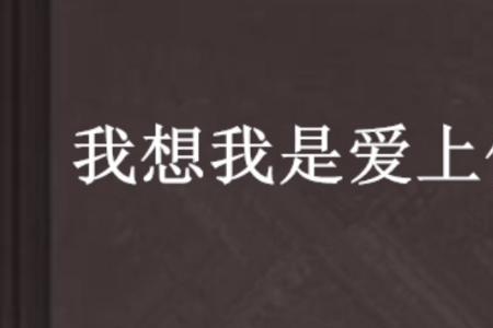 我是爱上你不是爱上你什么意思