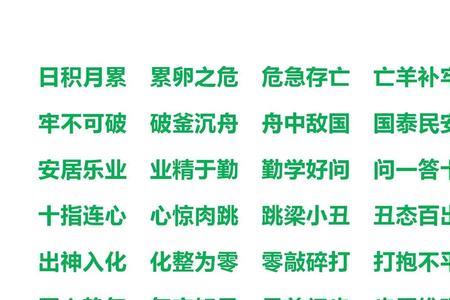 脱贫的成语