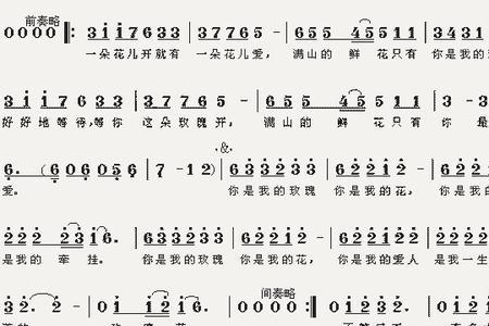 你是我的玫瑰是哪首歌的歌词