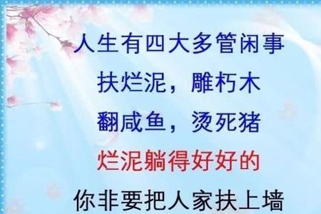 一个人管不那么多怎么形容