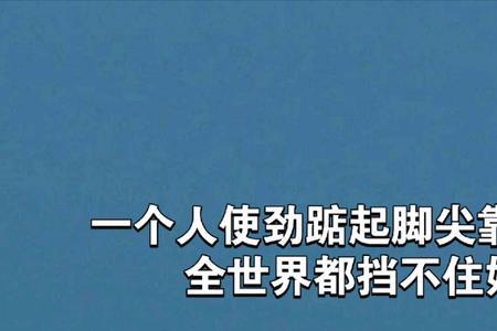 踮着脚尖摘太阳意思