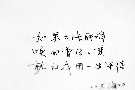 歌词有一句看大海是什么歌