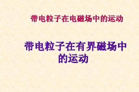 形成磁场的带电粒子是