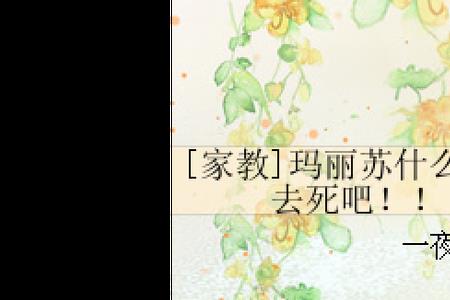 玛丽苏小说特点