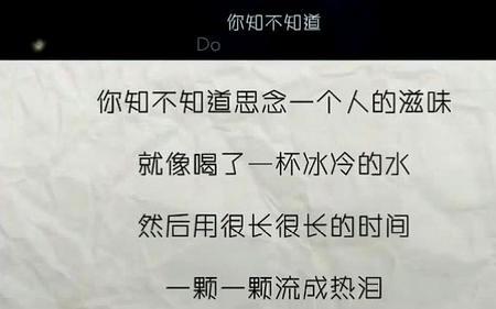 我苦苦思念的人歌词