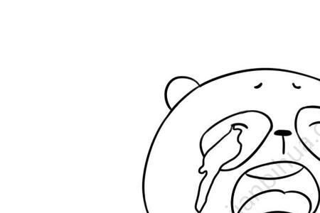 哭简笔画