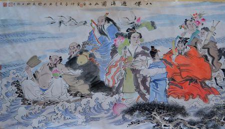 八仙过海国画的寓意