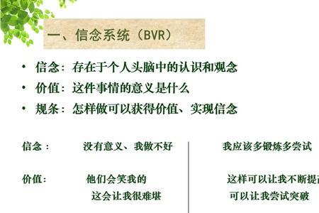 信念价值观能力三者的联系