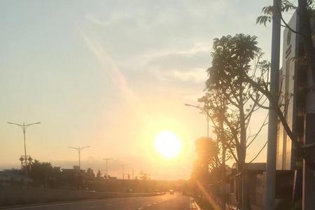 迎着太阳向着光下一句