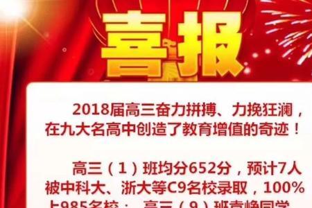 临潼华清中学2018高考喜报
