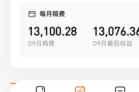 番茄小说的稿费怎么提