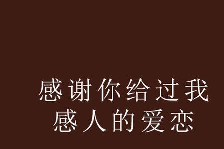 感谢你曾经给过我爱情是什么歌