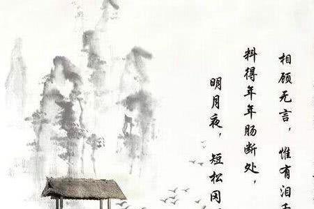 江城子悼王弗全文