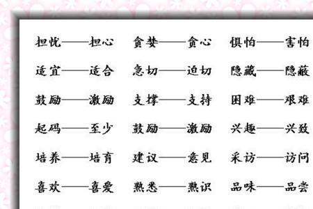 各各近义词