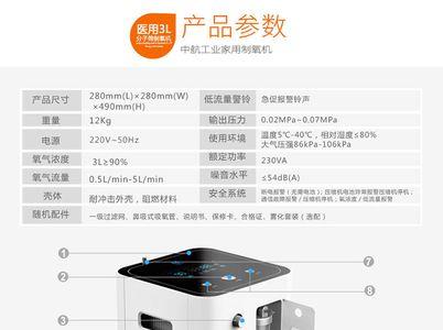 制氧机氧浓度低于多少会亮黄灯