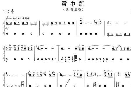 和雪中莲类似的歌曲