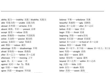tail反义词是什么英语