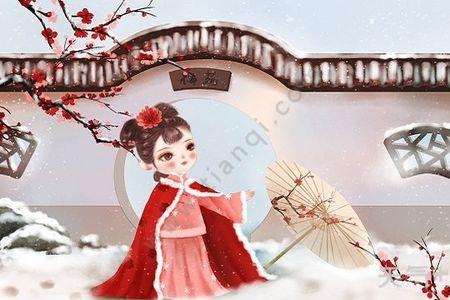 春雪诗的拟人句