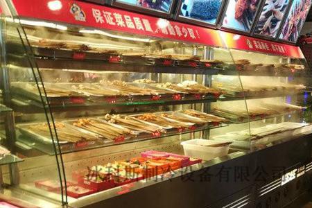 15米的冰箱展示柜怎么摆放烧烤串