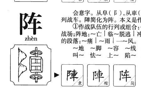 什么阵阵的成语