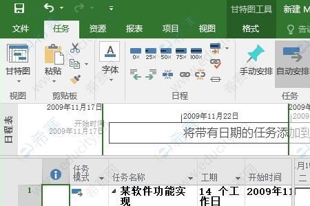 project最早开始时间