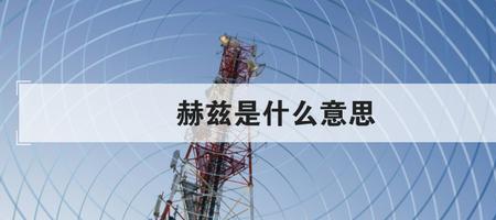 赫兹到底是人还是什么