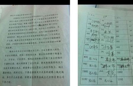 业主联名签字换物业申请怎么写