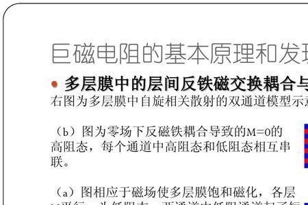 巨磁阻效应原理