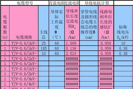 导线电压损失计算公式