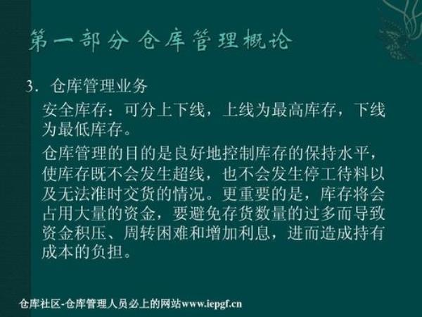 仓库管理需要哪些资料
