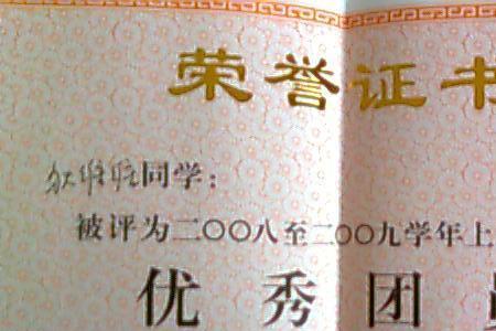 优秀团员主要获奖情况怎么写