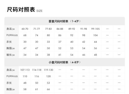 成人帽子尺码对照表