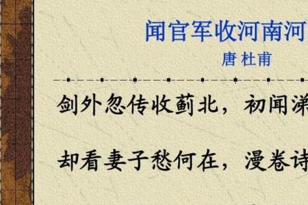闻官军收河南河北有多少个字