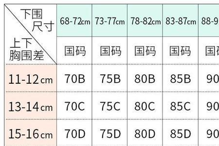 87胸围是什么罩杯