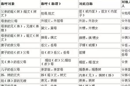 家族辈分的排列顺序图