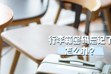 爱丽丝行李箱忘记密码