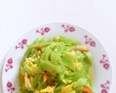 莴苣炒鸡蛋正确做法