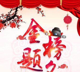 形容金榜题名时的词