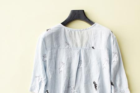 亚麻衣服洗花了怎么处理