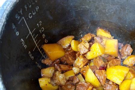 剩下的肉菜加热用加水不