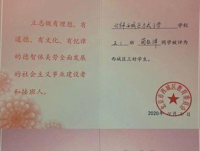 初中市级三好学生条件