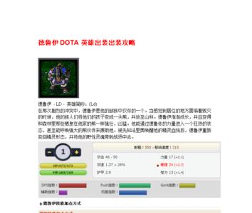 dota1高手辅助攻略