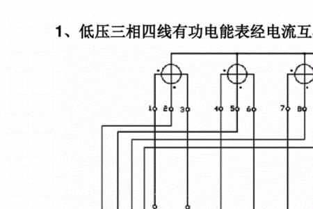 10kv计量互感器与电度表接线