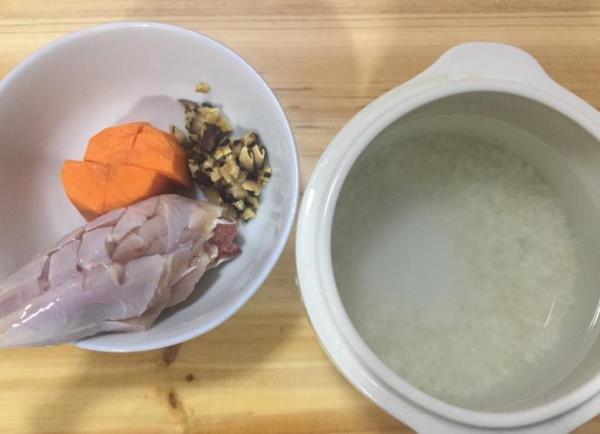 猪横脷煲粥给宝宝的做法